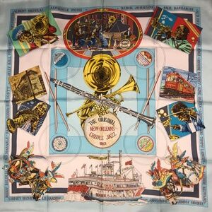 Hermes Vintage New Orleans Silk Scarf